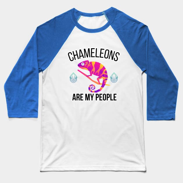 Vintage Color Chameleon Rainbow Baseball T-Shirt by Suldaan Style